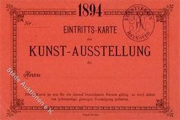 Kunstausstellung Kunstverein Hannover Eintrittskarte 1894 I-II - Exhibitions