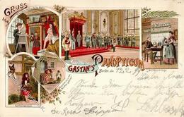 Zirkus Berlin Mitte (1000) Panoptikum Gastan Lithographie 1899 I-II - Altri & Non Classificati