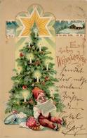 Weihnachten Zwerg  Prägedruck 1903 I-II Noel Lutin - Sonstige & Ohne Zuordnung