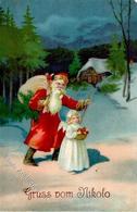 Weihnachtsmann Engel I-II Pere Noel Ange - Santa Claus