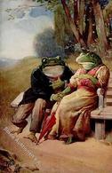 Frosch Personifiziert Künstlerkarte 1912 I-II Grenouille - Autres & Non Classés