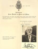 Adel Hohenzollern Kaiser Wilhelm Brieftelegramm Und Ansichtskarten I-II - Königshäuser