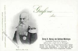 Adel Sachsen Meiningen Herzog Georg II. I-II - Königshäuser