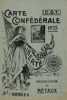 AMSTERDAM - Klappkarte -Carte CONFEDERALE C.G.T. 1925 - FEDERATION SYNDICALE Mit Beitragsmarken I-II - Evenementen