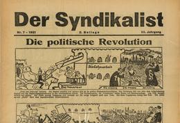 Buch Politik Zeitungsbeilage Der Syndikalist Nr. 7 1921 Redaktion Max Winkler Neukölln II - Ereignisse