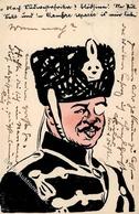 Militär Husar Karikatur Künstlerkarte 1907 I-II - Uniformes