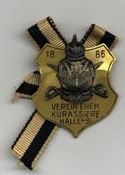 WK I Orden Anstecknadel 1886 Verein Ehem. Kürassiere Halle A.S. I-II - Guerre 1914-18