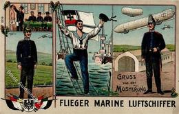 Musterung Flieger Marine Luftschiffer 1915 I-II - War 1914-18