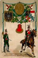 Regiment Bamberg (8600) Nr. 1 Kgl. Bayr. Ulanen Regt. Kaiser Wilhelm II Prägedruck 1913 I-II - Régiments