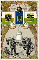 Regiment Chemnitz (O9000) Nr. 181 Infant. Regt. 1911 I-II - Regiments