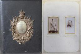 Regiment Dragoner Regt. Von Wedell CDV 30 Bildern Im Album Mit Schließe Und Schöner Metallverzierung I-II - Regiments