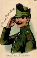 Regiment Dresden (O8000) Nr. 13 2. Sächs. Jäger Bataillon 1915 I-II - Regimientos