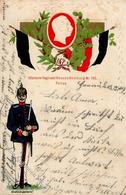 Regiment Hanau (6450) Nr. 166 Infant. Regt. Prägedruck I-II (fleckig) - Reggimenti