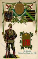 Regiment Kamenz (O8290) Nr. 178 Sächs. Infant. Regt. 1915 I-II - Regimente