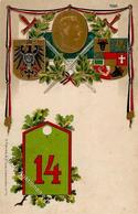 Regiment Mulhouse (68100) Frankreich Nr. 14  Jäger Regt. Prägedruck 1915 I-II - Regimente