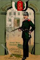 Regiment München (8000) K. B. Eisenbahn Bataillon 1914 I-II Chemin De Fer - Regimente