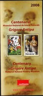 Romania 2008 / Centenary Of Grigore Antipa, National Natural History Museum / Prospectus, Leaflet, Brochure - Covers & Documents