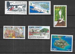 Mayotte  Poste Aérienne 1997 à 2003 Cat Yt N° 1 à   6   N** MNH - Luftpost