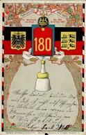 Regiment Tübingen (7400) Nr. 180 Infant. Regt. 1907 II (Reißnagelloch, Einkerbung, Stauchung) - Regiments