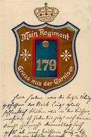 Regiment Wurzen (O7250) Nr. 179 Infant. Regt. Garnison Prägedruck 1902 I-II - Regiments