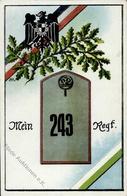 Regiment Zwickau (O9500) Nr. 243 Reserve Infant. Regt. 1918 I-II - Regiments
