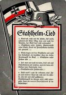 Weimarer Republik Stahlhelm Lied Lieder AK I-II - History