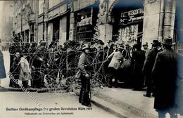 REVOLUTION BERLIN 1919 - Berliner Großkampftage Der Großen Revolution März 1919 - Paßkontrolle Am Drahtverhau Spittelmar - Oorlog