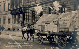 REVOLUTION BERLIN 1919 - NATIONAL-WAHL In Berlin - Ein Wahlwagen Von Dem Reklamezettel Zur Nationalversammlung Abgeworfe - Guerra