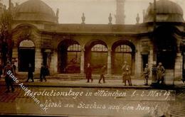 REVOLUTION MÜNCHEN 1919 - Kiosk Am Stachus Nach Dem Kampf Mai 1919 I-II - Oorlog