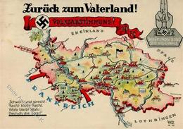 WK II Saarabstimmung Zurück Zum Vaterland I-II - Guerra 1939-45