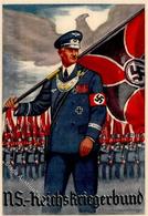 NS-REICHSKRIEGERBUND WK II - Propagandakarte D. Reichskriegerbundes WIEN Sign. Hesshaimer 1939 I - Guerra 1939-45