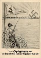 Propaganda WK II - Aufgehende Sonne REICHSVERBAND DEUTSCHER SPORTANGLER - Opferkarte I - Guerra 1939-45