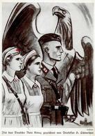 Propaganda WK II - DEUTSCHES ROTES KREUZ - Werbe-Prop-Ak Sign. Mjölnir I-II - Oorlog 1939-45