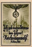 Propaganda WK II - Propagandablatt REICHSTAGSWAHL 29. März 1936 (keine Ak) I-II - Guerra 1939-45