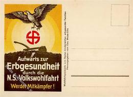 Propaganda WK II Aufwärts Zur Erbgesundheit NS Volksohlfahrt Künstlerkarte I-II - War 1939-45