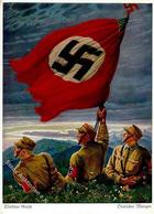 Propaganda WK II Deutscher Morgen Sign. Gasch, Walther I-II - Guerra 1939-45
