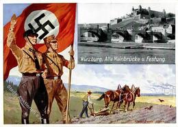 Propaganda WK II Deutsches Land WÜRZBURG (8700) I-II - War 1939-45