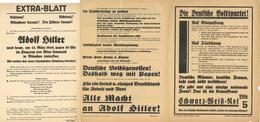 Propaganda WK II Flugblätter Lot Mit über 40 Stück Meist Zur Reichstagswahl 1932 Und Spätere II (teils Kleine Einrisse U - War 1939-45