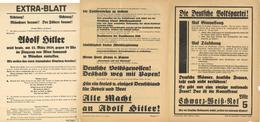 Propaganda WK II Flugblätter Lot Mit über 40 Stück Meist Zur Reichstagswahl 1932 Und Spätere II (teils Kleine Einrisse U - Weltkrieg 1939-45