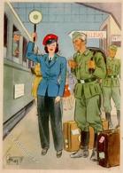 Propaganda WK II Frauen Schaffen Für Euch Die Aufsichtsbeamtin Sign. Gagelmann Künstler-Karte I-II Femmes - Weltkrieg 1939-45