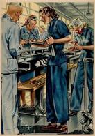 Propaganda WK II Frauen Schaffen Für Euch In Der Maschinenfabrik Sign. Becker I-II Femmes - War 1939-45
