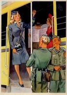 Propaganda WK II FRAUEN Schaffen Für Euch Nr. 649 STRAßENBAHNSCHAFFNERIN I - War 1939-45