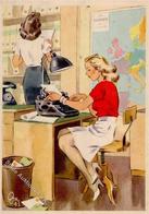 Propaganda WK II FRAUEN Schaffen Für Euch Nr. 650 STENOTYPISTIN I-II - War 1939-45