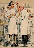 Propaganda WK II FRAUEN Schaffen Für Euch Nr. 664 Die LABORANTIN I-II - War 1939-45