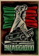 Propaganda WK II Italien 9. Maggio XXI Künstlerkarte I-II - War 1939-45