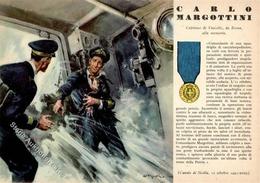 Propaganda WK II Italien Carlo Margottini Künstlerkarte I-II - War 1939-45