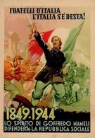 Propaganda WK II Italien Fratelli D'Italia L'Italia S'e'Desta Künstlerkarte I-II - War 1939-45
