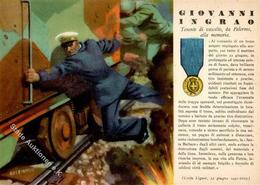 Propaganda WK II Italien Giovanni Ingrao Künstlerkarte I-II - War 1939-45