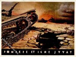 Propaganda WK II Italien Pondere Et Igne JVVAT Künstlerkarte I-II (Marke Entfernt) - Weltkrieg 1939-45