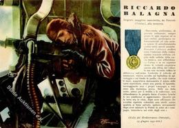 Propaganda WK II Italien Riccardo Balagna Künstlerkarte I-II - War 1939-45